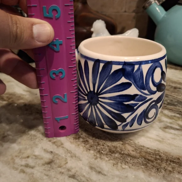 Blue Floral Ceramic Mug - Picture 9 of 9